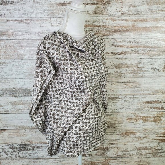 H Halston Tops - H Halston Grey Sleeveless Square Neck Blouse Size XS